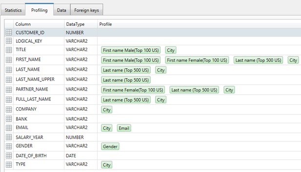 data analysis profiling