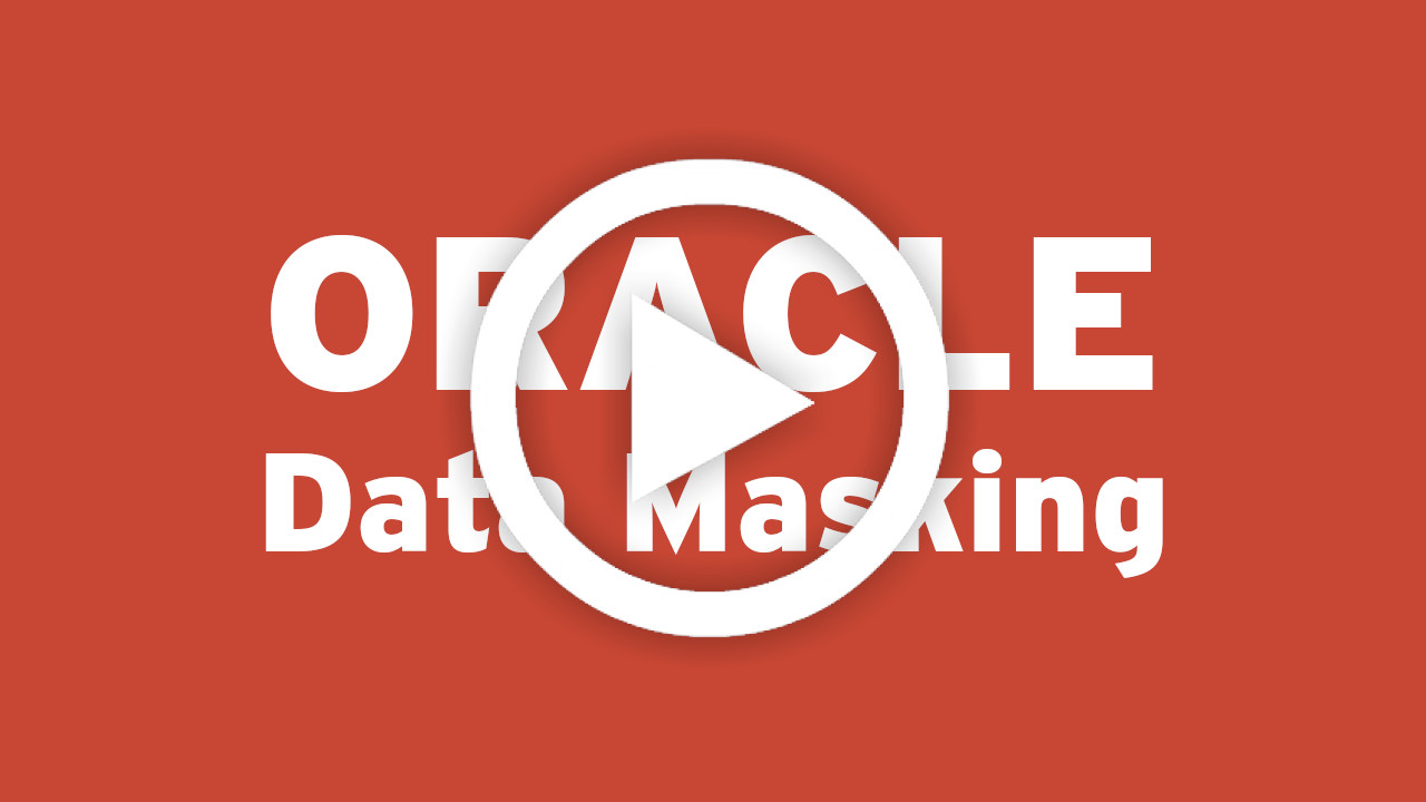 Oracle data masking